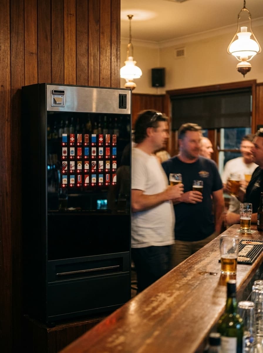 A QuikVend machine placed in a hotels venue