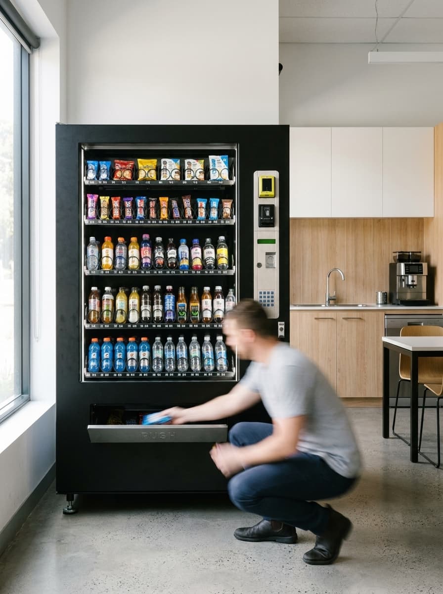 A QuikVend machine placed in a offices venue
