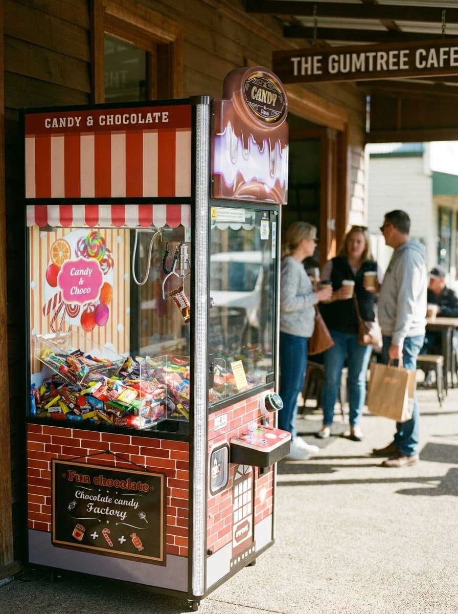 A QuikVend machine placed in a family cafés venue