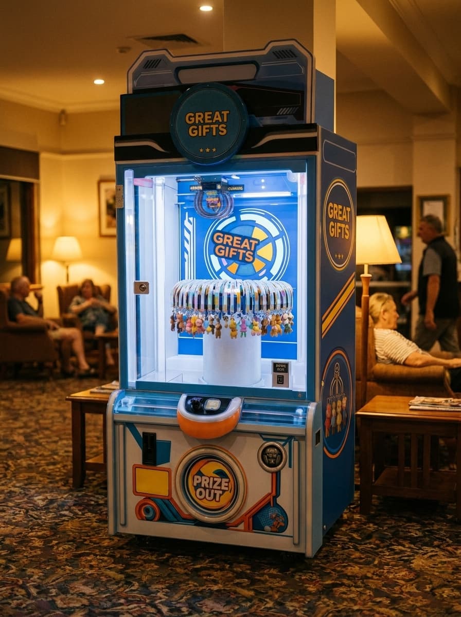 A QuikVend machine placed in a hotels venue
